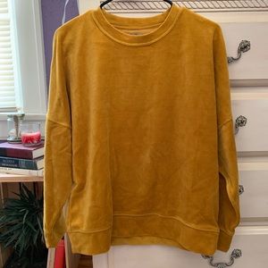 AERIE velvet crew neck